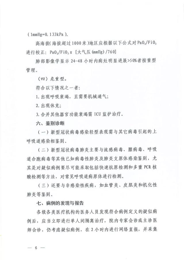 關(guān)于印發(fā)新型冠狀病毒肺炎診療方案（試行第六版）的通知及解讀